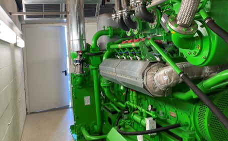 Blockheitzkraftwerk BHKW TTS Tengen Fernwärmenetz Holzpellet Biogas